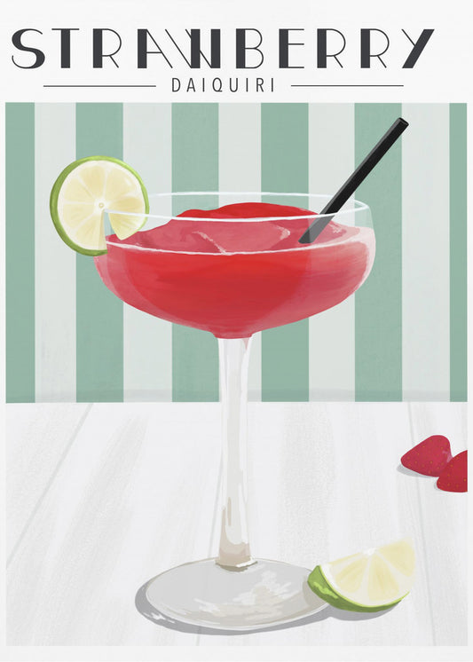 Aardbeien Daiquiri | Poster
