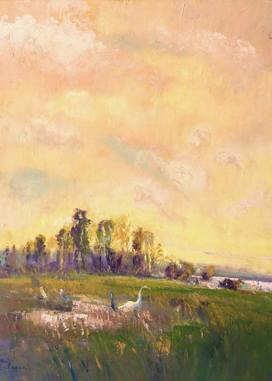 Sunlit Meadowscape | Canvas