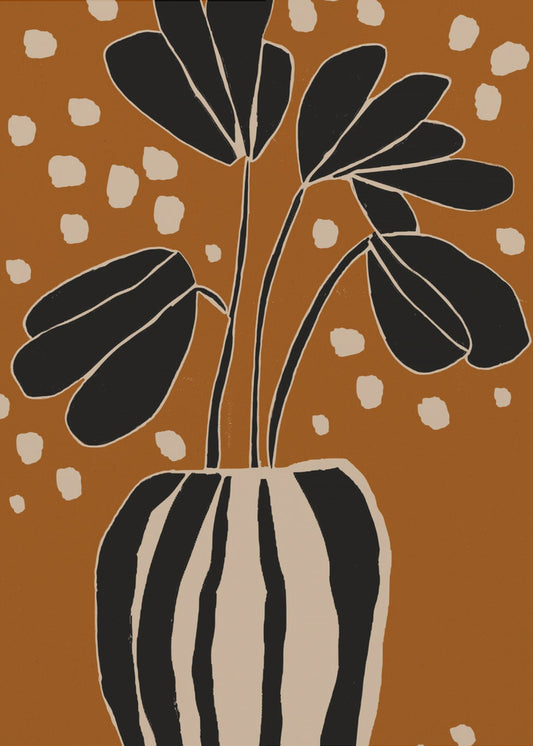 Oker Stilleven nr. 4 | Canvas