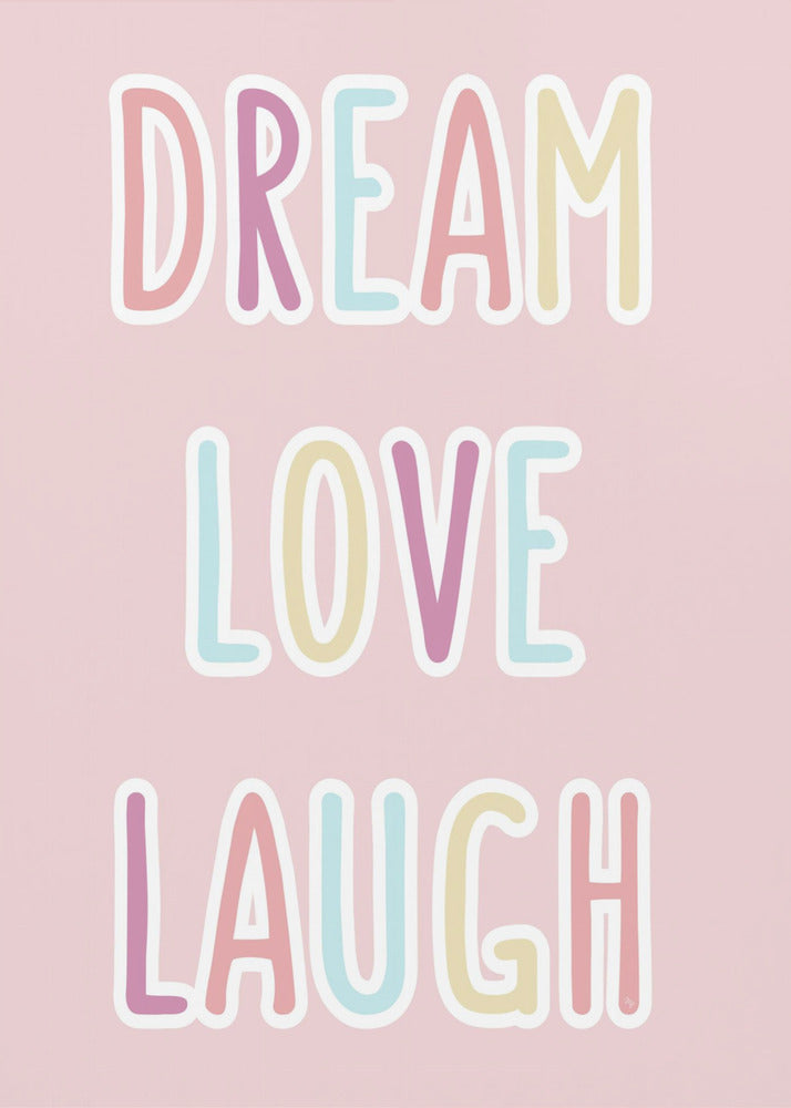 Droom Liefde Lachen | Canvas