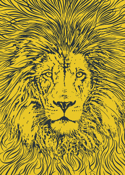 Leeuwenportret – Koning der Dieren | Canvas