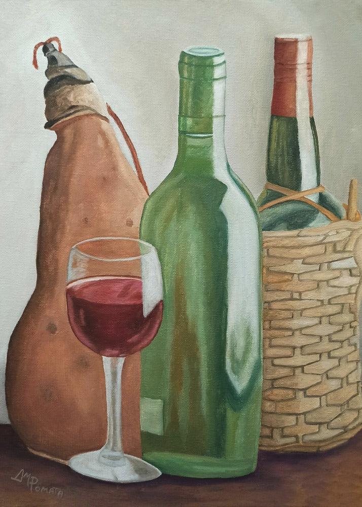 In de wijnmakerij | Canvas