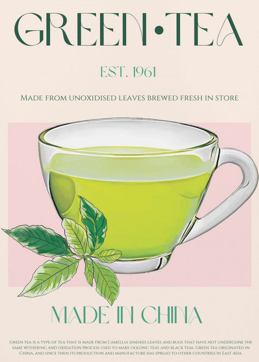 Verse groene thee | Poster