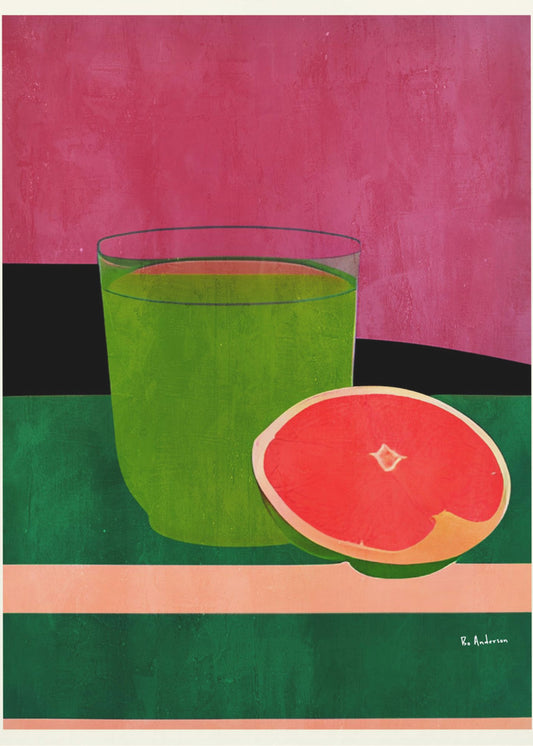 Roze, Kleine Grapefruit | Canvas