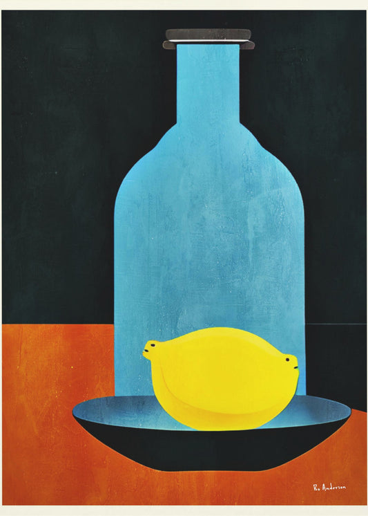 Fles met (eenzame) citroen: Skinny Bitch | Canvas