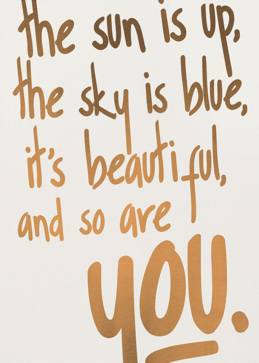 You Are Beautiful (vers.1) | Poster