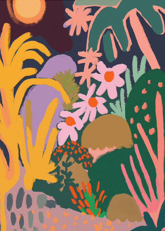Levendige jungledroom | Canvas