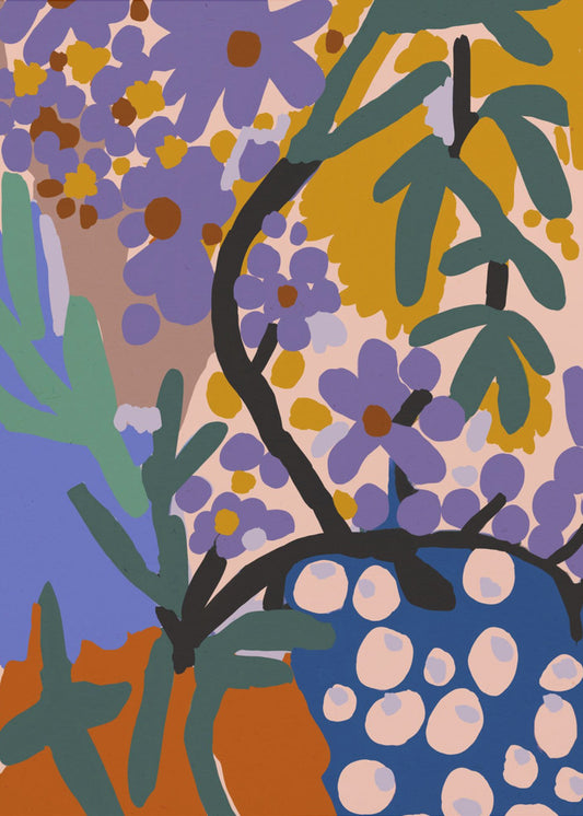 Levendige flora-uitbarsting | Canvas