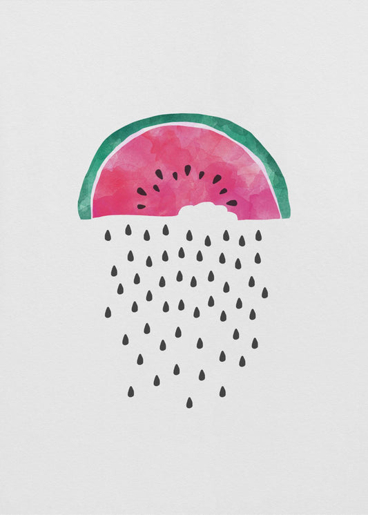Watermeloenregen | Poster