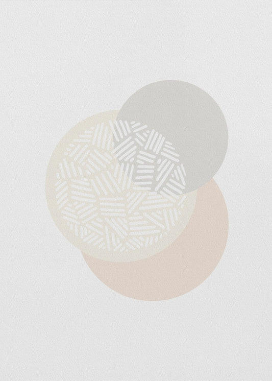 Geometrische gedempte kleuren IV | Poster