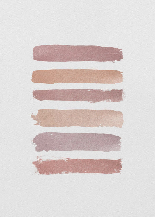 Dusty Rose Strepen | Poster