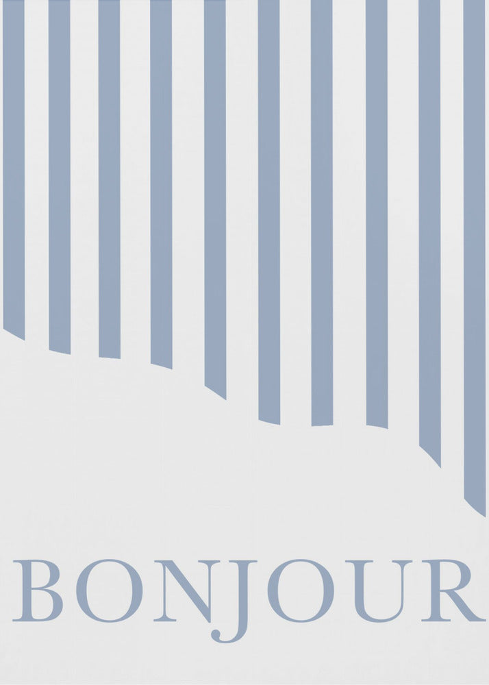 Bonjour Strepen | Canvas