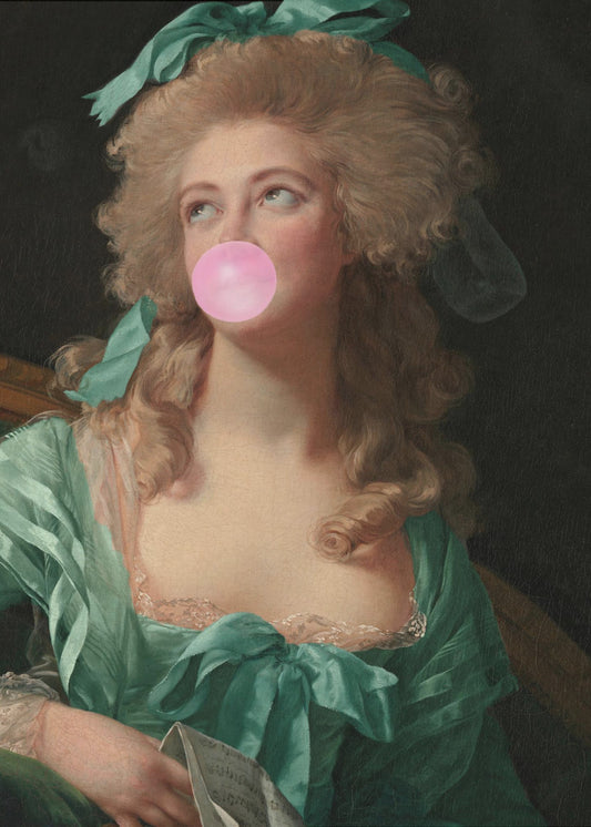 Mevrouw Bubble-Gum | Canvas
