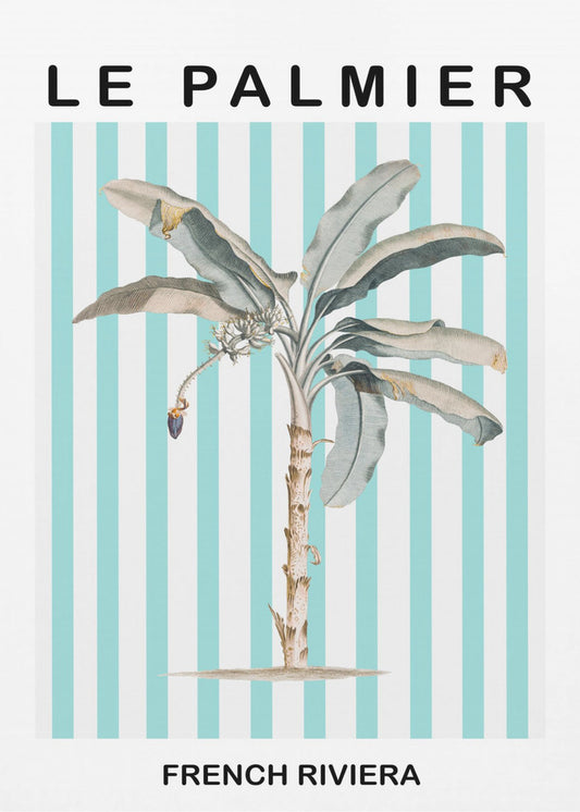 Gestreepte palmboom | Poster