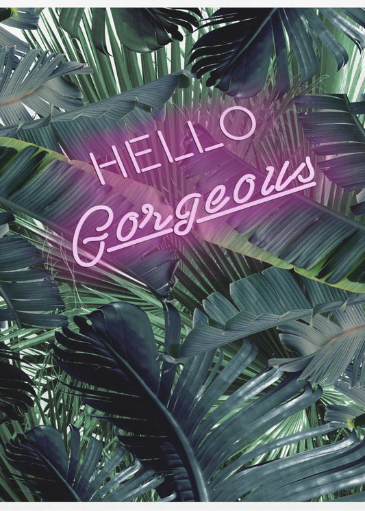 Neon Jungle Groet | Poster