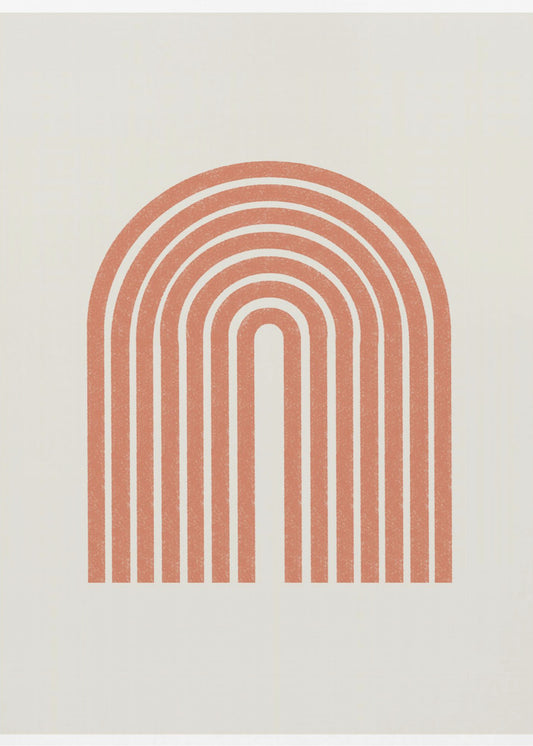 Retro Arch Lines | Poster