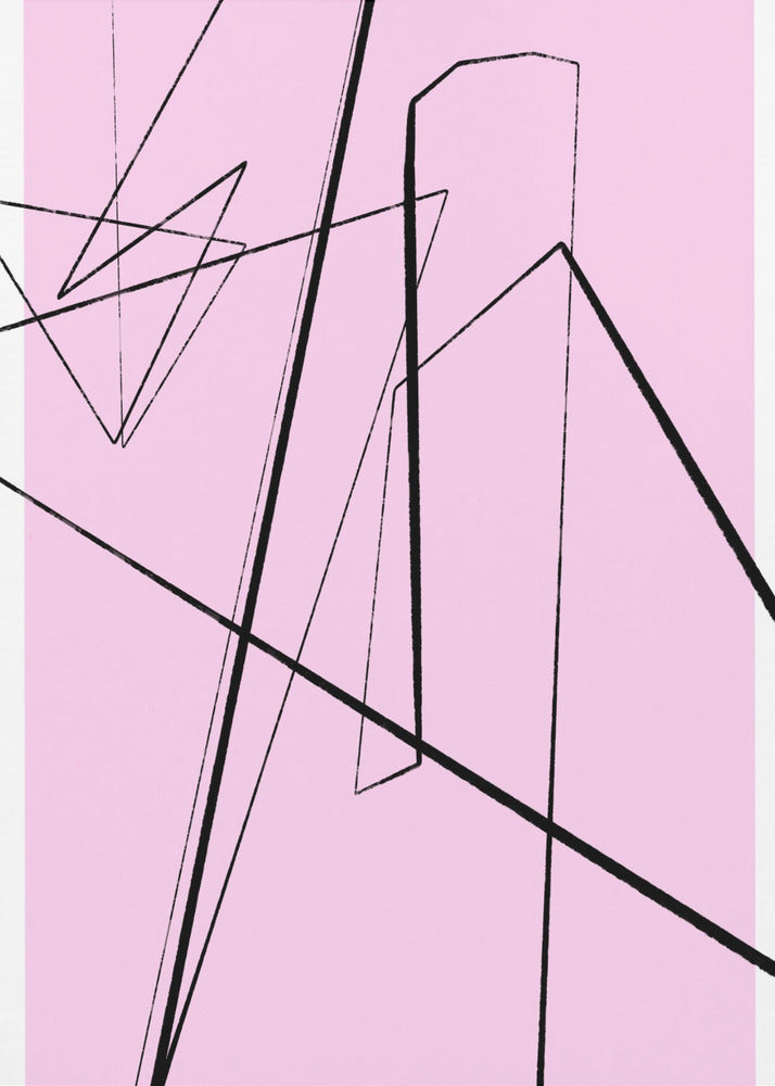 Abstract lijnenspel | Canvas