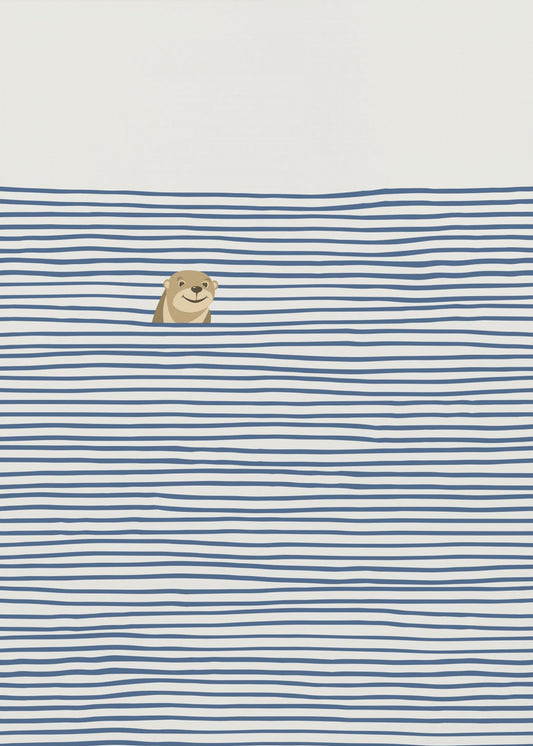 Otter in the Waves | Poster