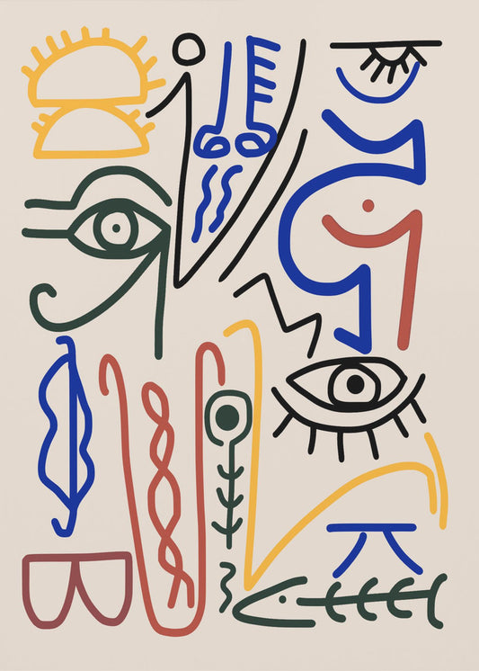 Mystieke symbolen | Canvas