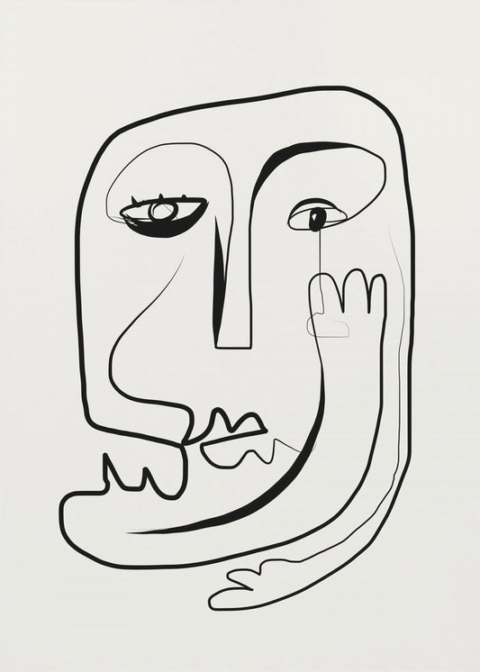 Line Art Portrait Sketch | Poster