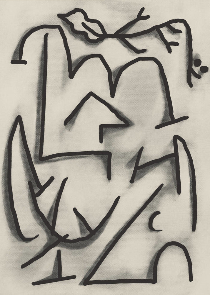 Abstract lijnenspel | Poster