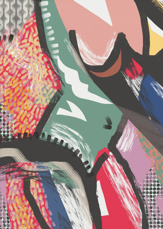 Levendig kleurrijk abstract | Poster