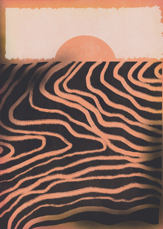 Zonsondergang Uitsnede | Poster