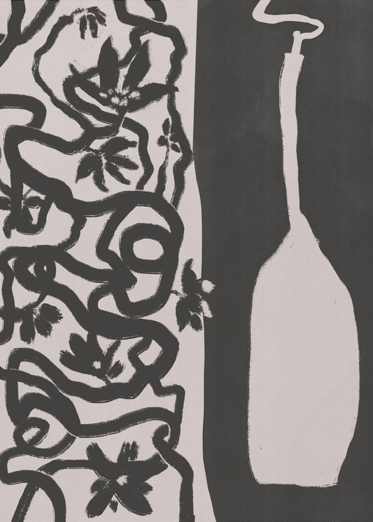 Wijnstok en vaas | Canvas