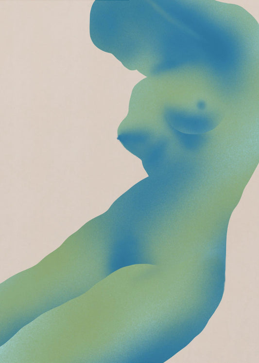 Abstract menselijk figuur met verlopen | Canvas