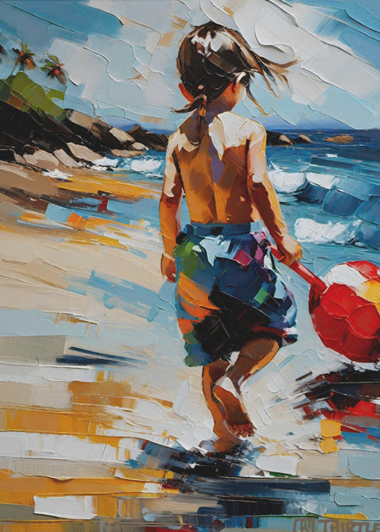 Boy On The Beach | Poster