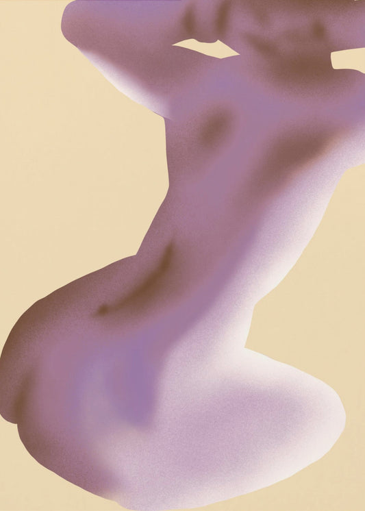 Paars silhouet | Poster