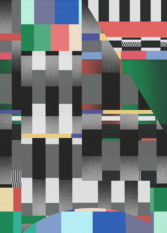 Glitch abstract artwork 01 | Canvas