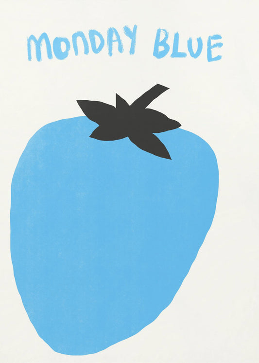 Blauwe bessenmaandag | Poster