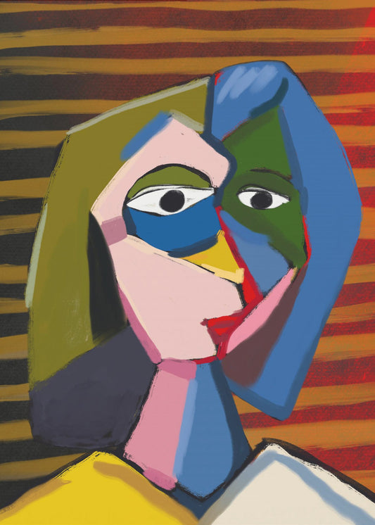 Potrait inspired by picasso | Canvas