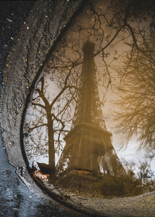Weerspiegeling van de Eiffeltoren | Poster