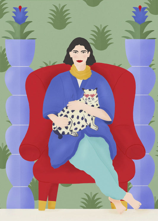 Kattenkoningin | Canvas