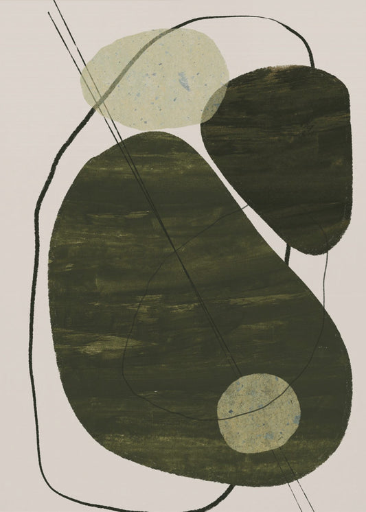 Aardse abstractie | Canvas