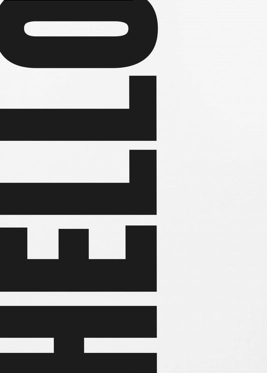 Verticale groet | Poster