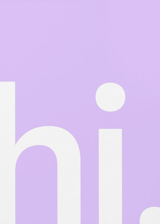 Hallo in Lavendel | Poster