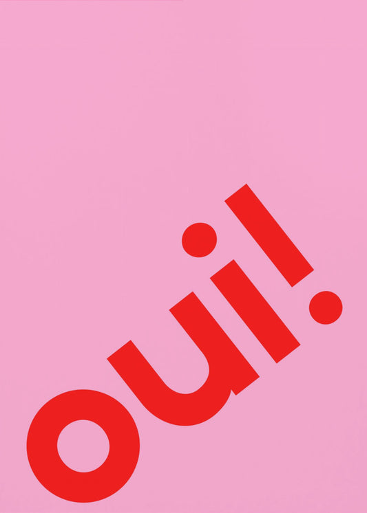 Ja in vette letters | Poster