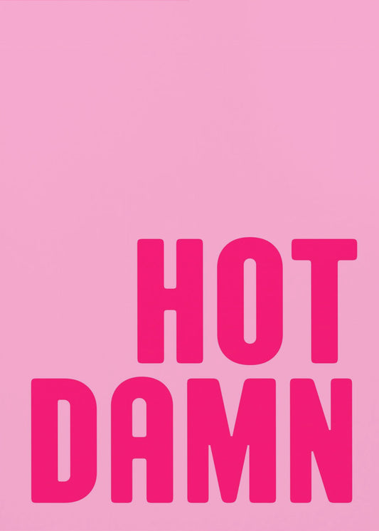 Vet roze uitroepteken | Poster