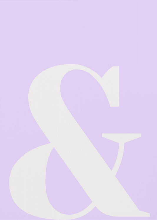 Lavender Ampersand | Poster