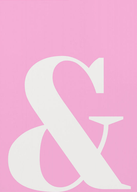 Pink Ampersand Charm | Poster