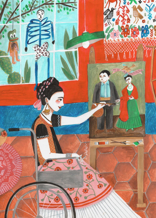 Frida in the blue house | Canvas