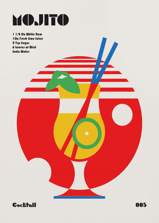 Mojito Bauhaus-cocktail | Canvas