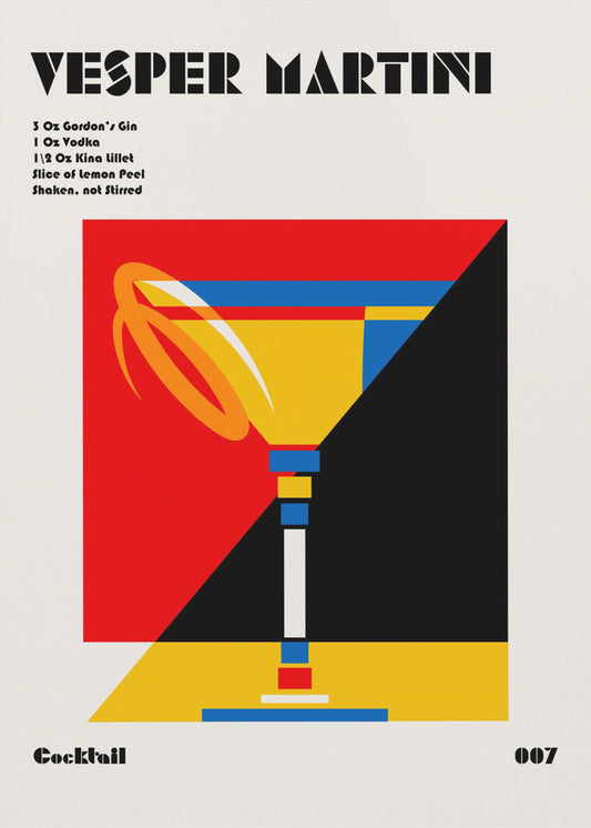 Vesper Martini Bauhaus Cocktail | Canvas