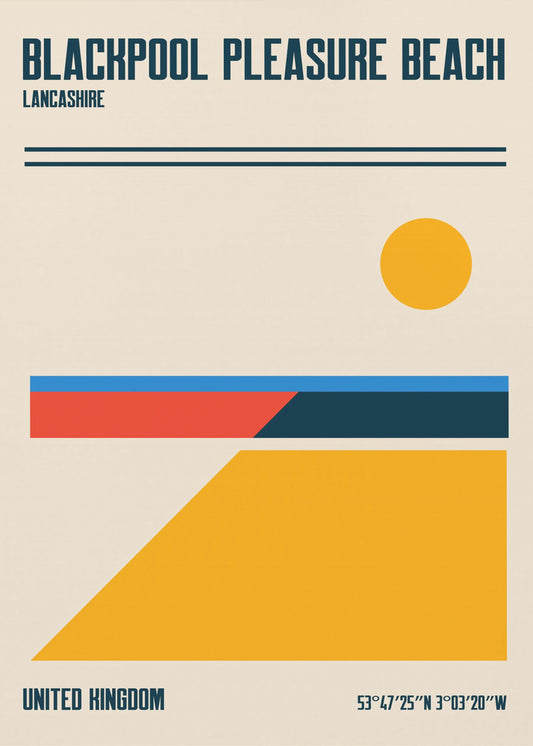 Reisposter van Blackpool Pleasure Beach | Canvas
