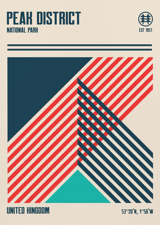 Reisposter Peak District National Park | Canvas