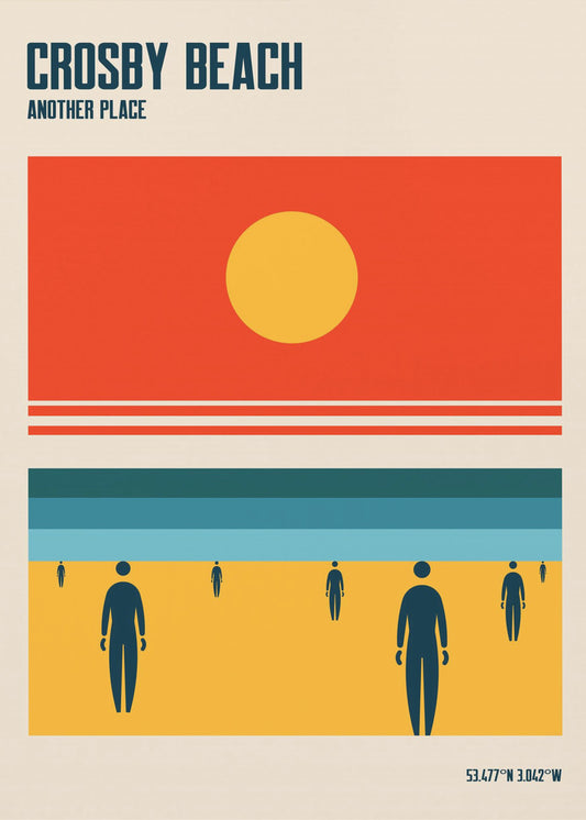 Crosby Beach Iron Men Liverpool Merseyside | Canvas