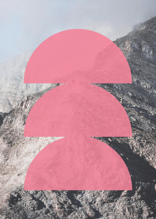 Roze Horizon Lagen | Poster